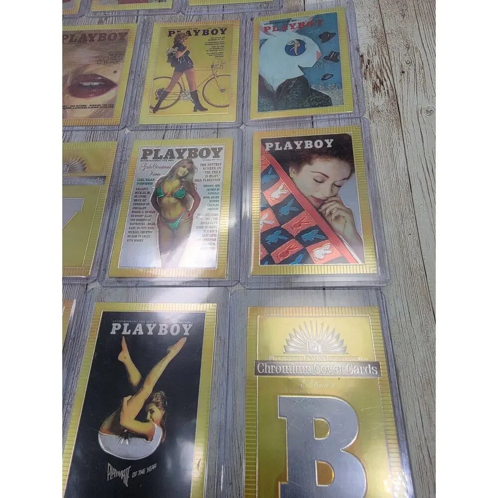 1995 Playboy Chromium Cover Edition 19 Card Lot